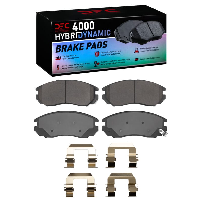 DFC — DFC 04-08 Hyundai Tiburon Front 4000 HybriDynamic Brake Pads and Hardware Kit
DFC Brake Pad Set