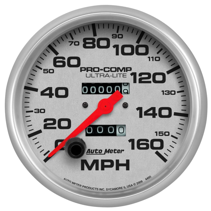 AutoMeter — Autometer Speedometer 5in - 160 MPH Mechanical Ultra- Lite
5" SPEEDO, 160 MPH,