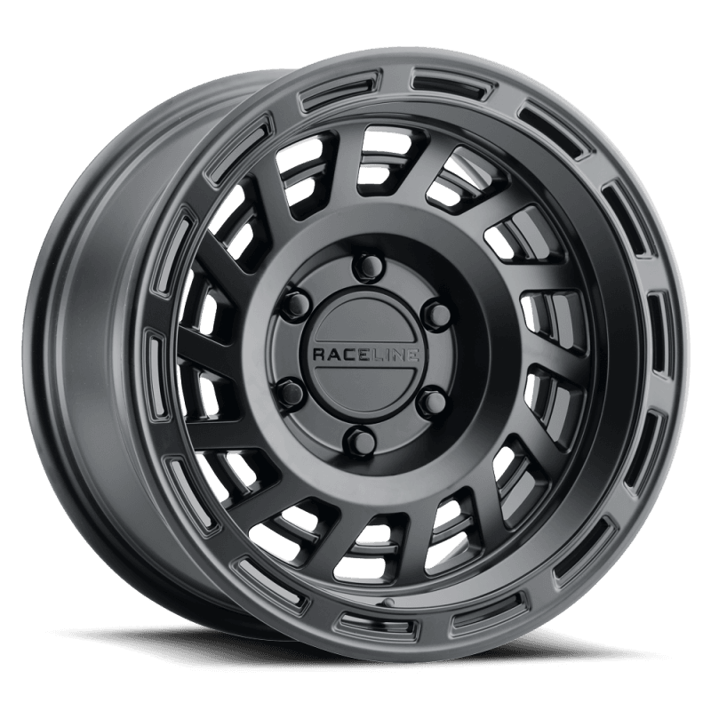 Raceline — Raceline 957B Halo 17x8.5in / 6x120 BP / 0mm Offset / 67.1mm Bore - Satin Black Wheel
