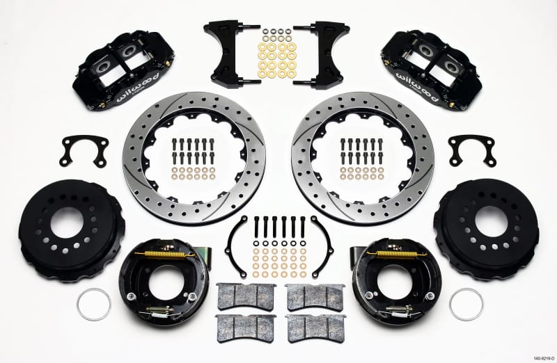 Wilwood — Wilwood Narrow Superlite 4R Rear P-Brk Kit 12.88in Drilled Big Ford New Style 2.50in Offset
BRAKE KIT