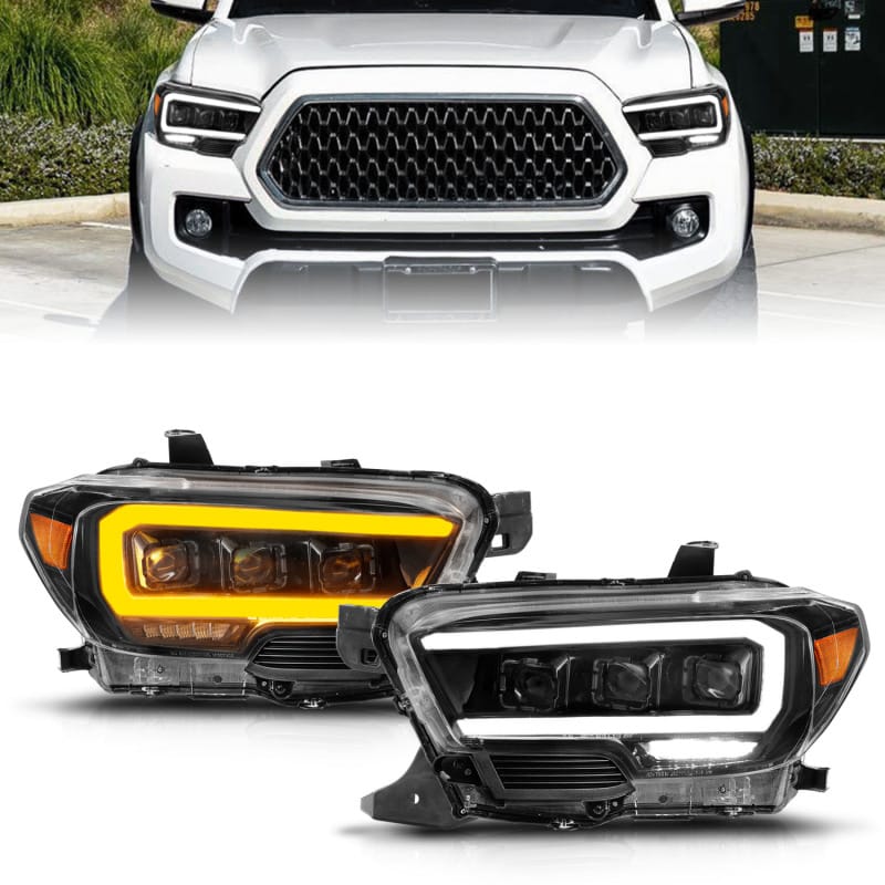 ANZO — ANZO 16-22 Toyota Tacoma LED Projector Headlights w/ Light Bar Sequential Black Housing w/Initiation
Head Light Set
HdLtSet