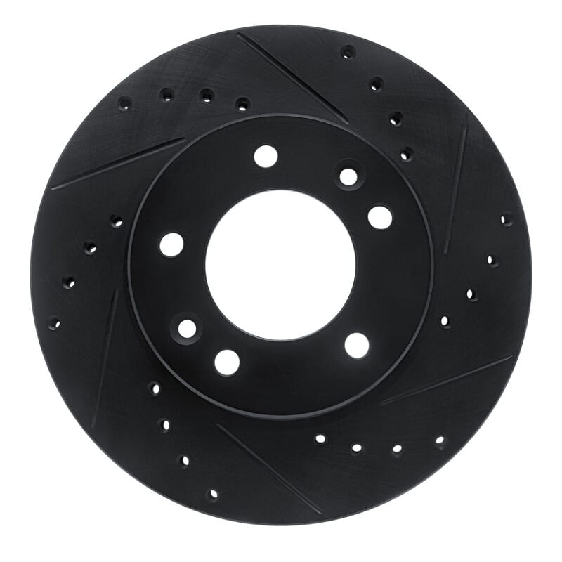 R1 Concepts — R1 86-91 Mazda RX-7 Front Right Drilled & Slotted Black Brake Rotor
R1 Brake Rotor Drill