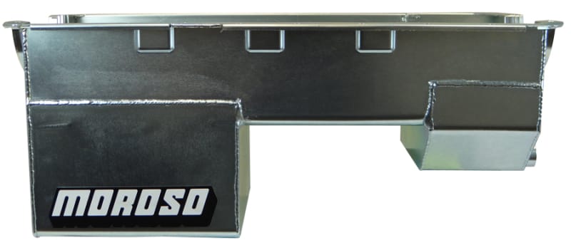Moroso — Moroso Ford 351W (w/Rear Sump & Billet End Seals) Extra Deep Wet Sump 7qt 9in Steel Oil Pan