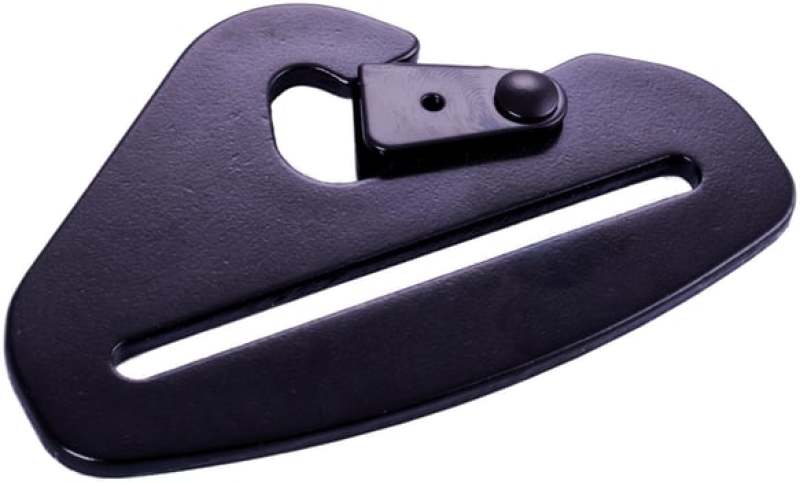 Racequip — RaceQuip Snap Hook End Seat Belt Mounting Hardware / Fits 3 In. Belts / Forged Steel - Black
