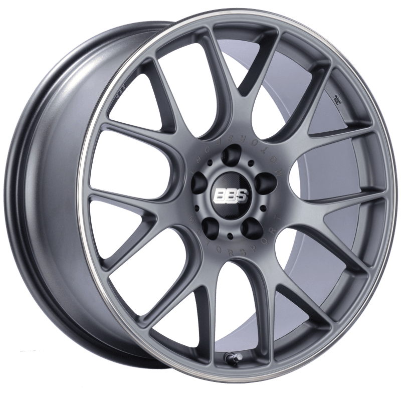 BBS — BBS CH-R 20x9 5x112 ET25 Satin Titanium Polished Rim Protector Wheel -82mm PFS/Clip Required