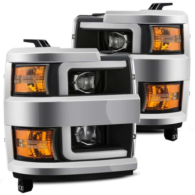 AlphaRex — AlphaRex 15-19 Chevy 2500HD PRO-Series Proj Headlights Plank Style Blk w/Activ Light/Seq Signal/DRL
Projector Headlights