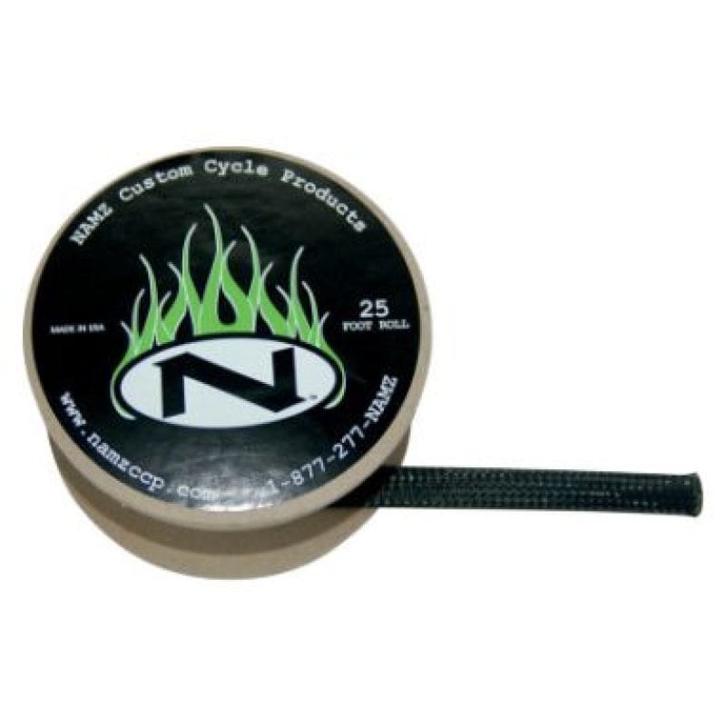 NAMZ — NAMZ Braided Flex Sleeving 25ft. Spool (3/8in. ID) - Black