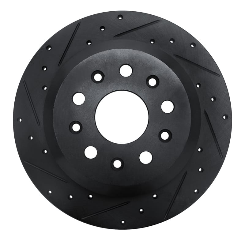 R1 Concepts — R1 18-25 Jeep Wrangler Rear Left Drilled & Slotted Black Brake Rotor
R1 Brake Rotor Drill