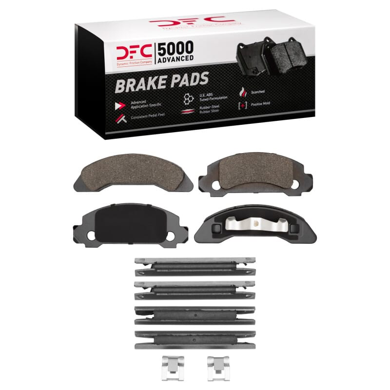 DFC — DFC 86-87 Ford Ranger (USA/Canada) Front 5000 Advanced Semi Metallic Brake Pads and Hardware Kit
DFC Brake Pad Set