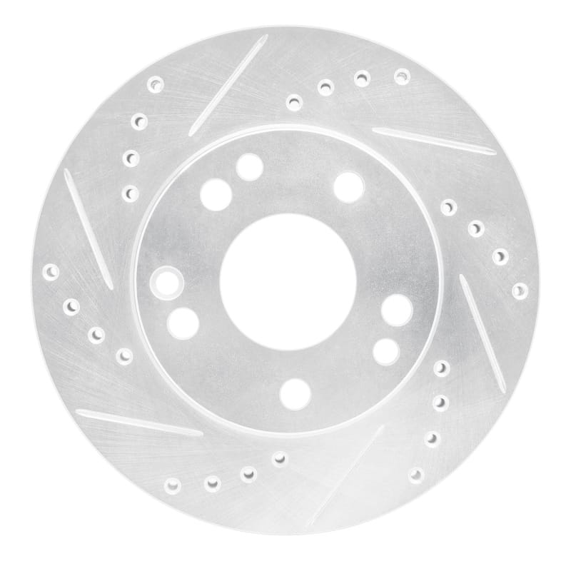 R1 Concepts — R1 87-93 Mercedes-Benz 190D Front Left Drilled & Slotted Silver Brake Rotor
R1 Brake Rotor Drill