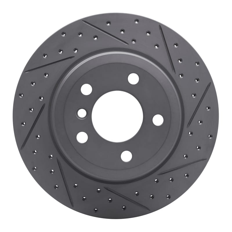 R1 Concepts — R1 07-19 BMW X5 Rear Right Drilled & Slotted Geo-Carbon Rotor