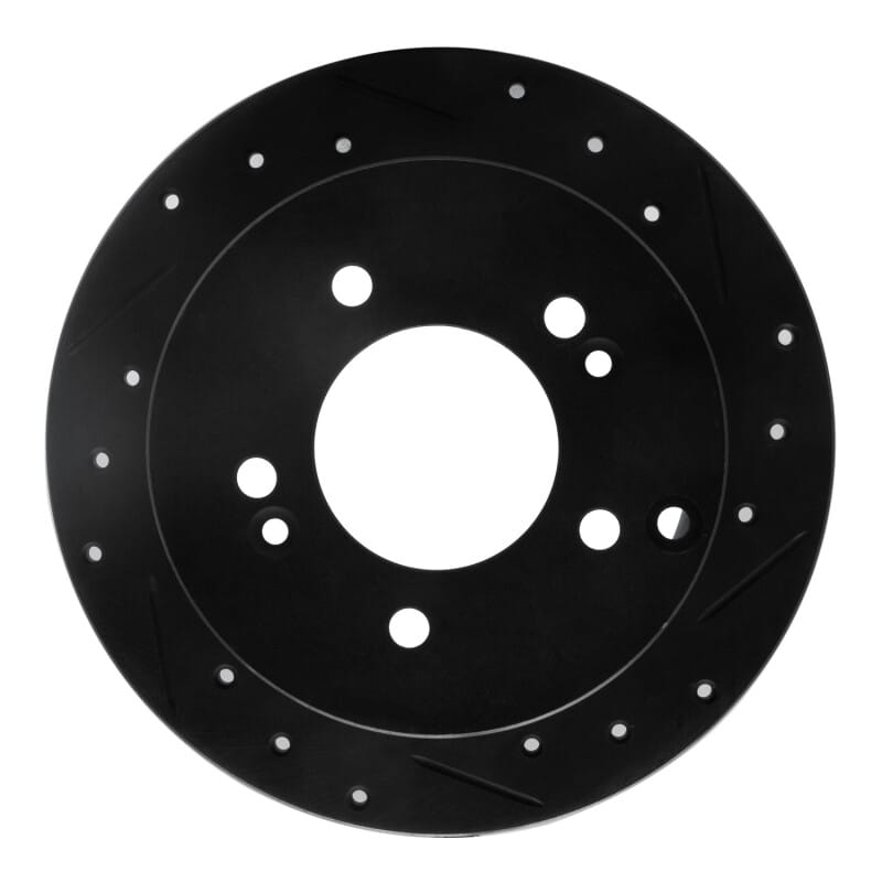 R1 Concepts — R1 01-10 Hyundai Tucson Rear Right Drilled & Slotted Black Brake Rotor
R1 Brake Rotor Drill
