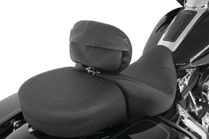 Mustang Motorcycle — Mustang Harley Standard Touring Driver Backrest Pouch Cover - Black
