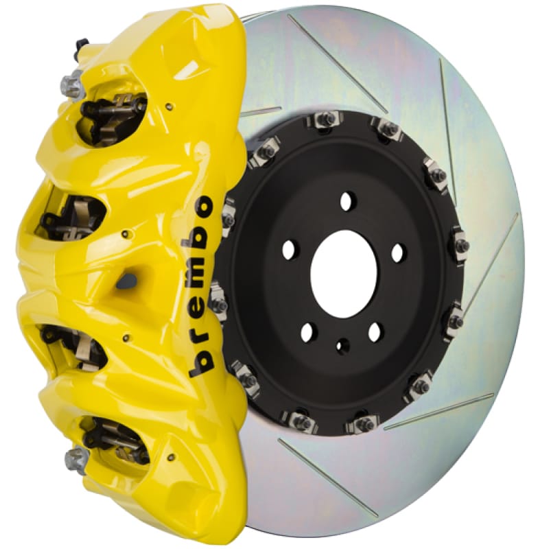 Brembo — Brembo 20+ X3M (F97)/20+ X4M Front GT BBK 8 Piston Cast 412x38 2pc Rotor Slotted Type1-Yellow