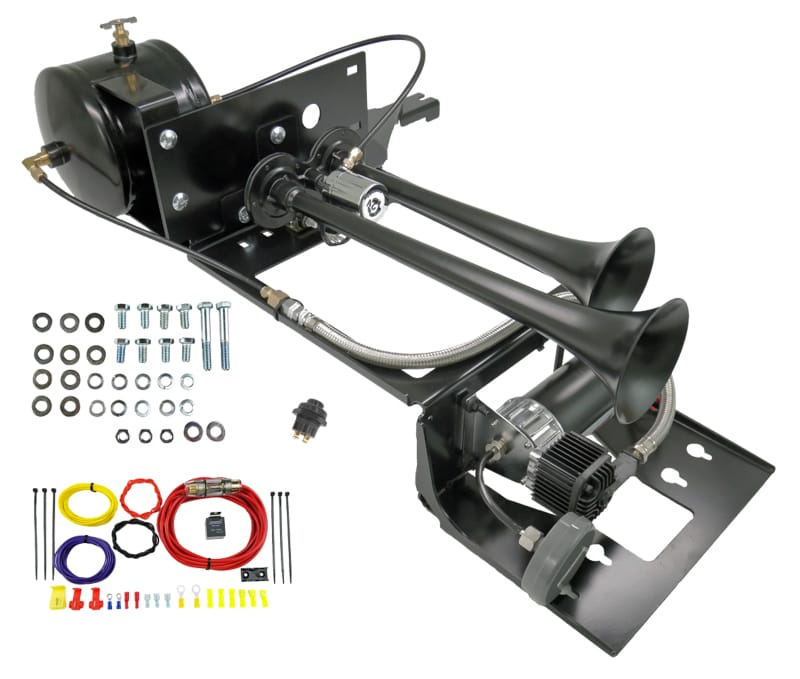 Kleinn Air Horns — Kleinn 97-06 Jeep Wrangler TJ/ LJ Onboard Air System w/ Model 102 Horns
Air Horn Comprsr Kit