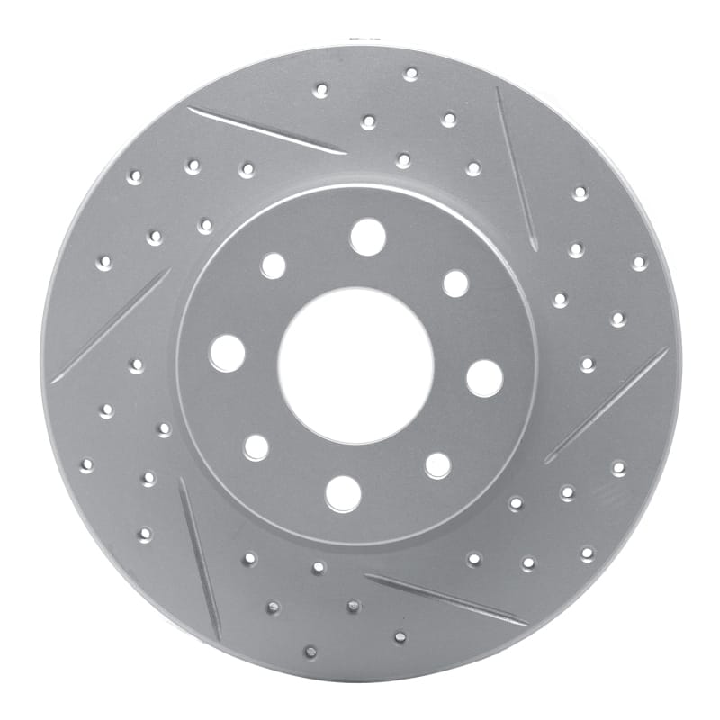 R1 Concepts — R1 13-19 Fiat 500E Rear Right Drilled & Slotted Geo-Carbon Rotor