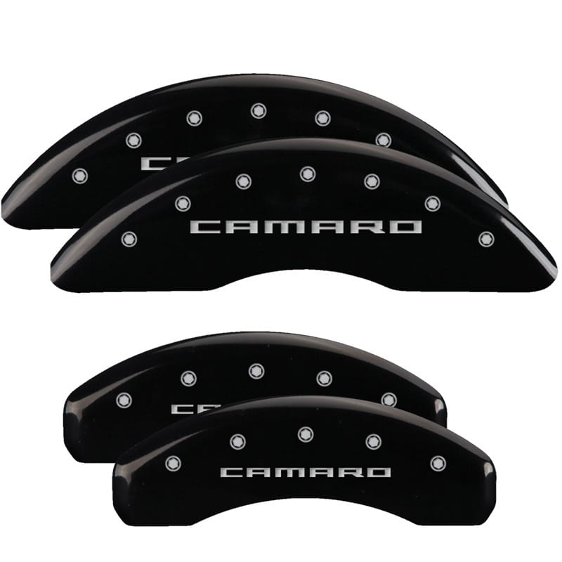 MGP — MGP 4 Caliper Covers Engraved Front & Rear Gen 5/Camaro Black finish silver ch
Caliper Covers