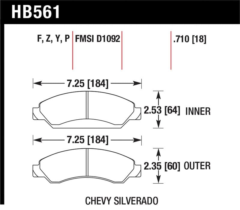 Hawk Performance — Performance Ceramic Disc Brake Pad