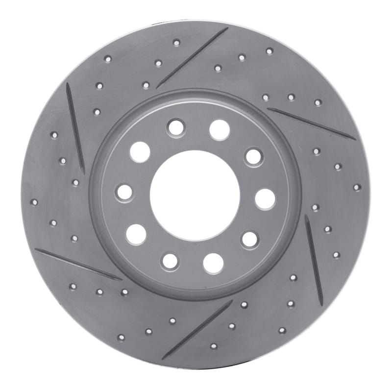 R1 Concepts — R1 14-22 Chrysler 200 Rear Left Drilled & Slotted Geo-Carbon Rotor