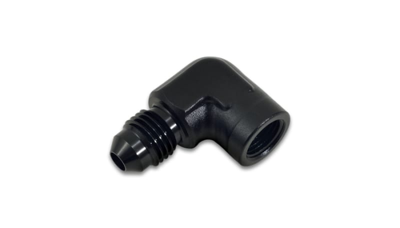 Vibrant — Vibrant -4AN to 1/8in NPT 90 Degree Adapter Fitting
-4ANML-1/8"NPTFM90Dg