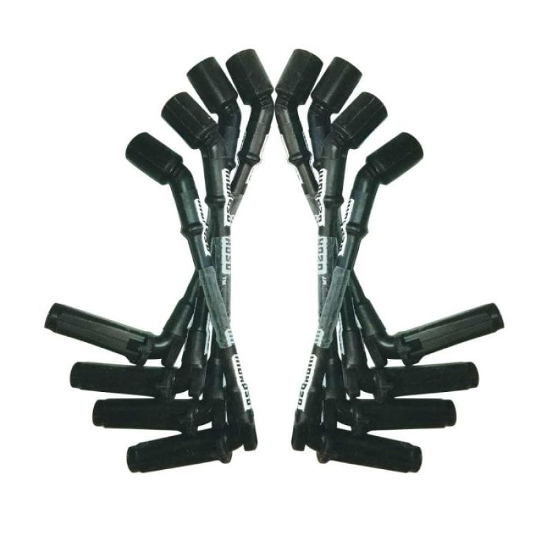 Moroso — Moroso GM LS 9.75in Long Coil On Plug 90 Deg Sleeved Ultra Spark Plug Wire Set - Black