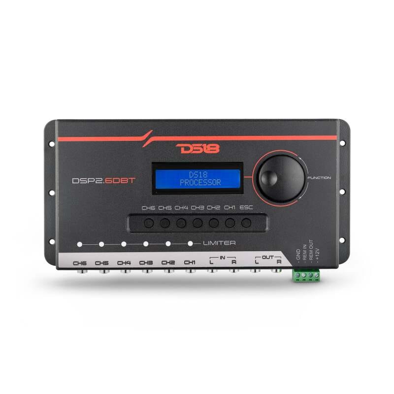DS18 — DS18 2-Channel In and 6-Channel Out Dual Signal Processor LCD Screen Bluetooth