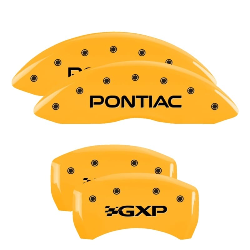 MGP — MGP 4 Caliper Covers Engraved Front Pontiac Rear Gxp Yellow Finish Black Char 2008 Pontiac G8
Caliper Covers