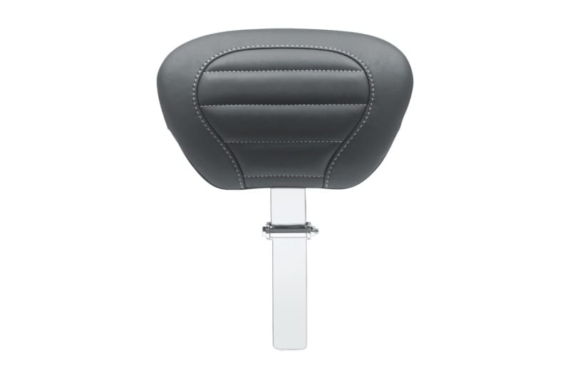 Mustang Motorcycle — Mustang 08-21 HD Electra Glide,Rd Glide,Rd King,Str Glide Driver Backrest - Black w/ Grey Stitching