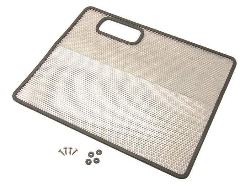Kentrol — Kentrol 87-95 Jeep Wrangler YJ Bug Shield - Polished Silver