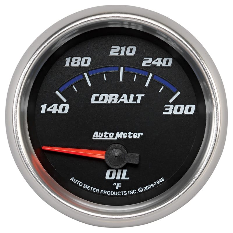 AutoMeter — Autometer Cobalt 66.7mm 140-300 Degree F Electric Oil Temperature Gauge
GA 2.6" OILT ELEC CB