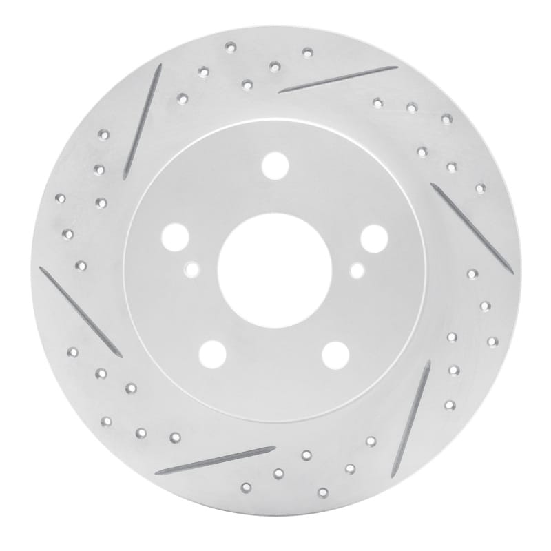 R1 Concepts — R1 11-16 Scion Tc Rear Left Drilled & Slotted Geo-Carbon Rotor