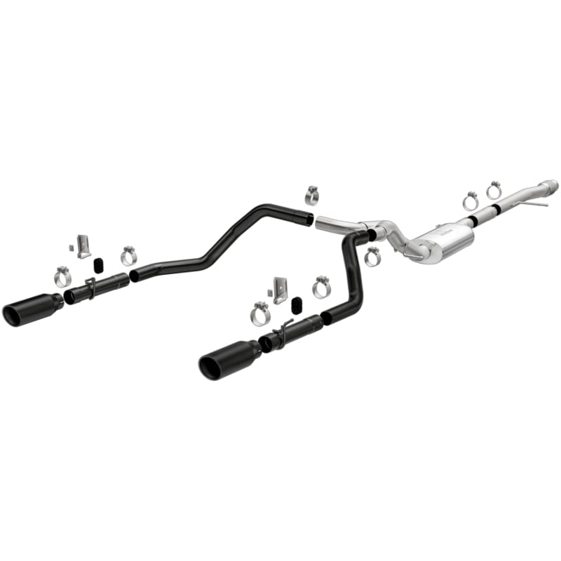 Magnaflow — MagnaFlow 2019 Chevy Silverado 1500 V8 5.3L/V6 4.3L Street Series Dual Exit Exhaust w/ Black Tips
Cat-Back