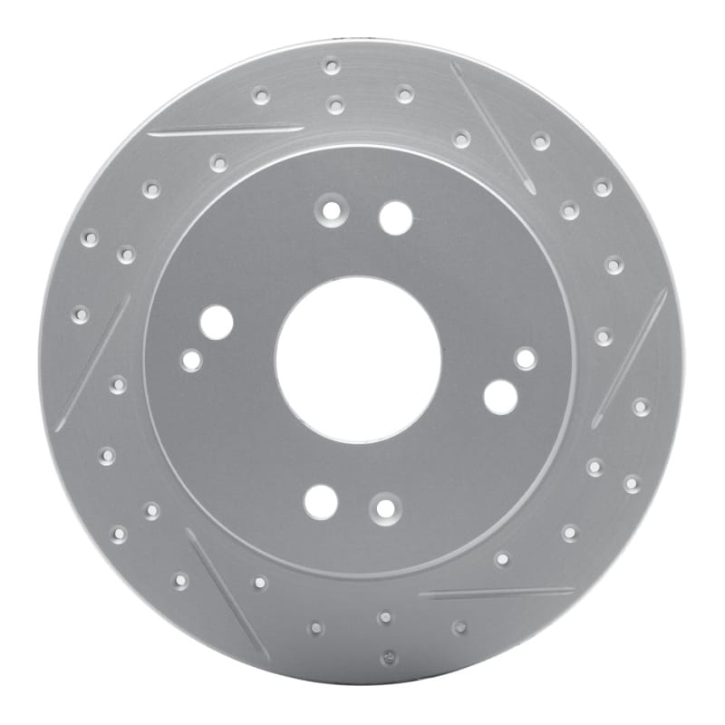 R1 Concepts — R1 92-97 Acura Cl Rear Right Drilled & Slotted Geo-Carbon Rotor