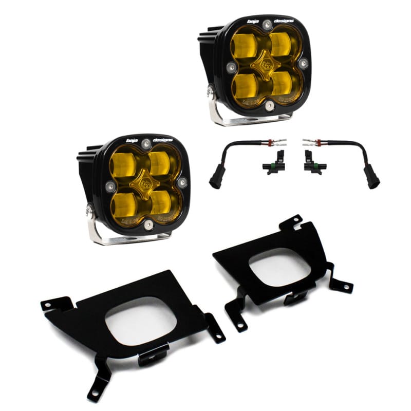 Baja Designs — Baja Designs 2019+ Chevy Silverado 1500/2500/2500 HD SAE Amber Fog Pocket Kit