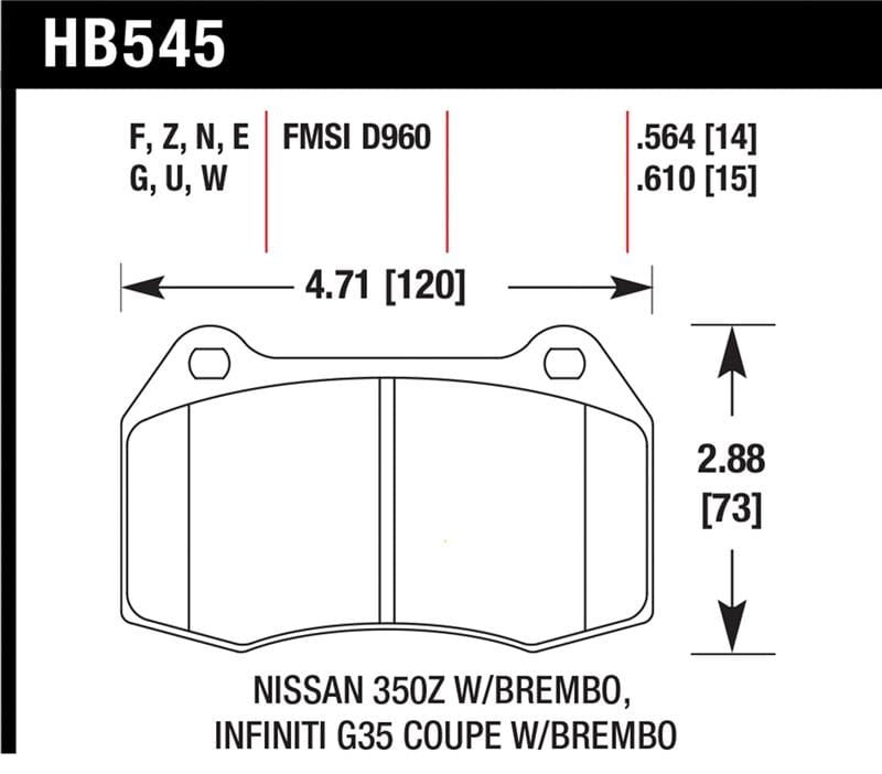 Hawk Performance — HP Plus Disc Brake Pad