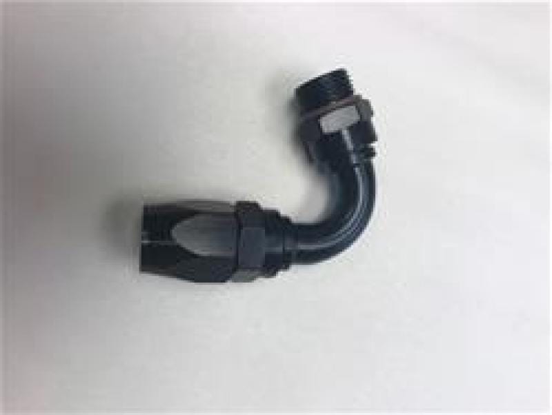 Fragola — Fragola -12AN Male Rad. Fitting x 120 Degree Pro-Flow Hose End - Black