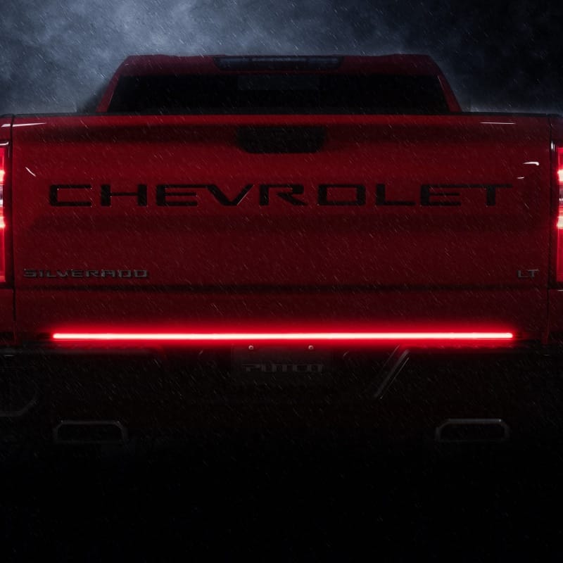 Putco — Putco 23-24 GMC Canyon 48In Direct Fit Red Blade Kit Tailgate Bars