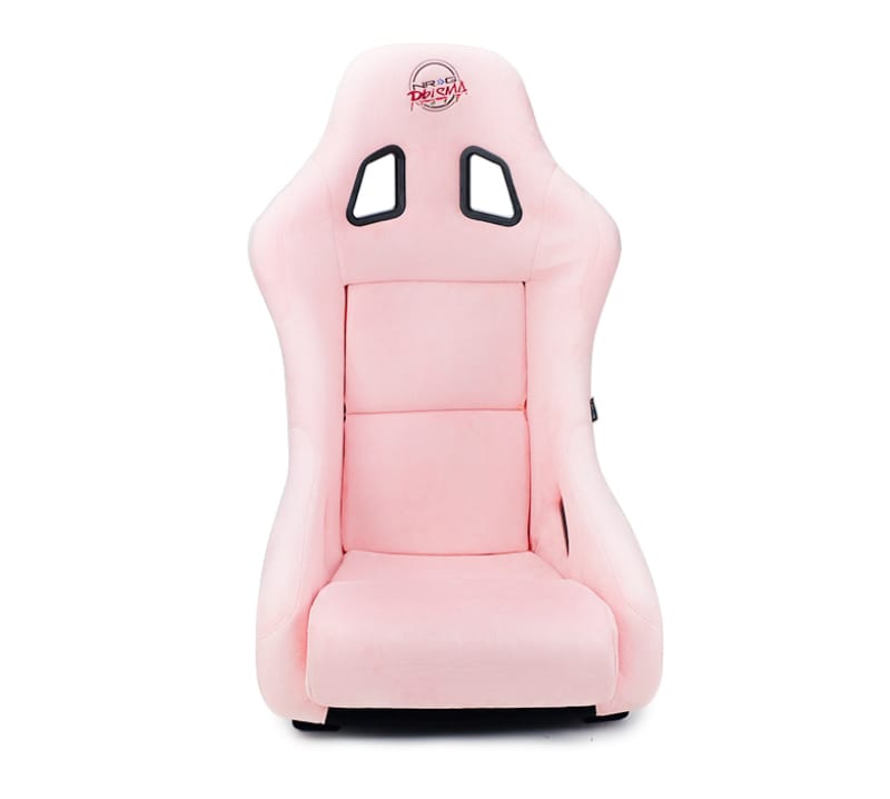 NRG — NRG FRP Bucket Seat Prisma Edition w/ Pearlized Back and Pink Alcantara (Medium)
