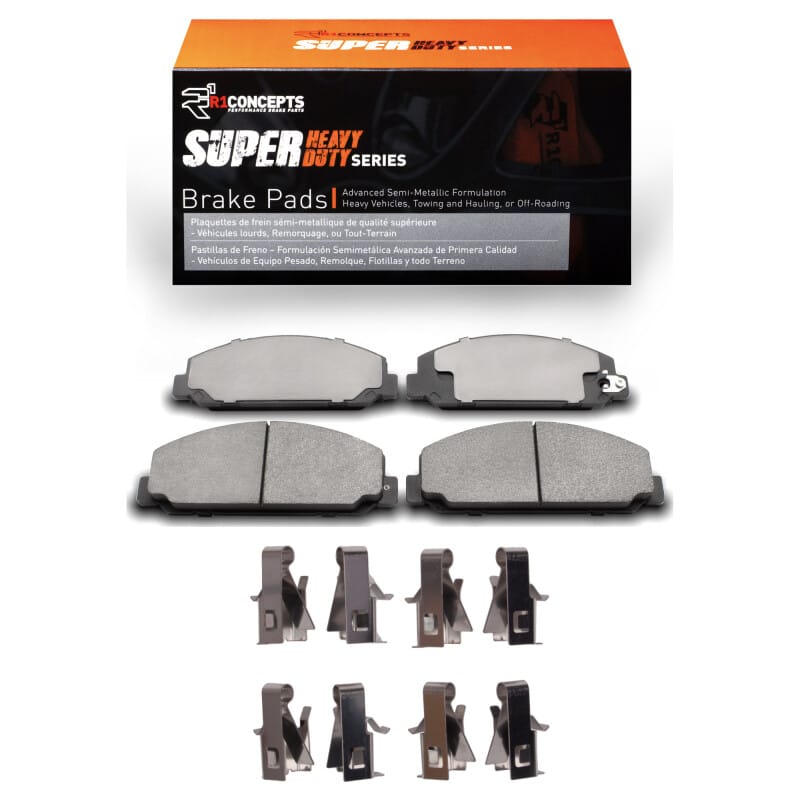 R1 Concepts — R1 2013-2020 Hino 195 Front/Rear R1 Super Duty Pads & Hardware Kit
R1 Dty Pds & Hrdw Kt