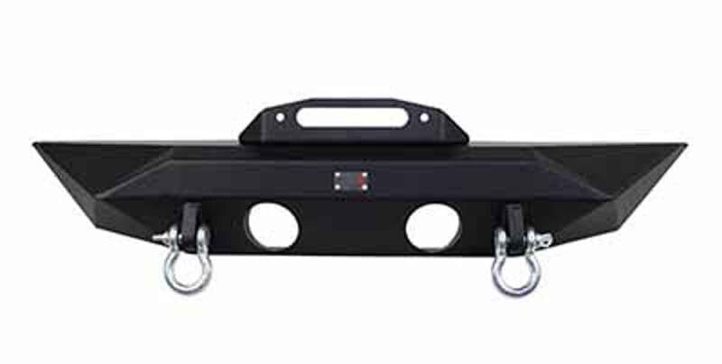 Fishbone Offroad — Fishbone Offroad 07-18 Jeep Wrangler JK Rubicon Unlimited Steel Front Bumper - Blk Txtrd Powdercoat