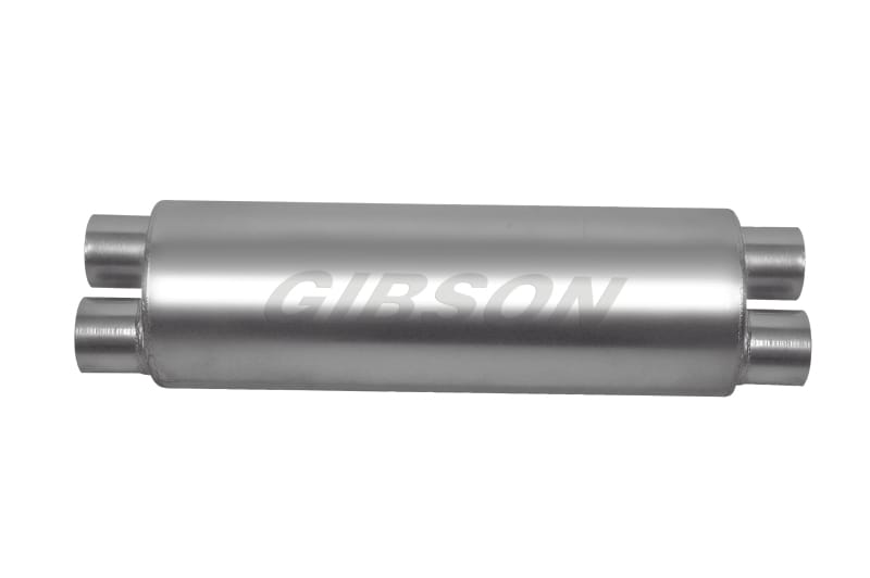 Gibson — Gibson SFT Superflow Dual/Dual Round Muffler - 8x24in/3in Inlet/2.5in Outlet - Stainless
Muffler