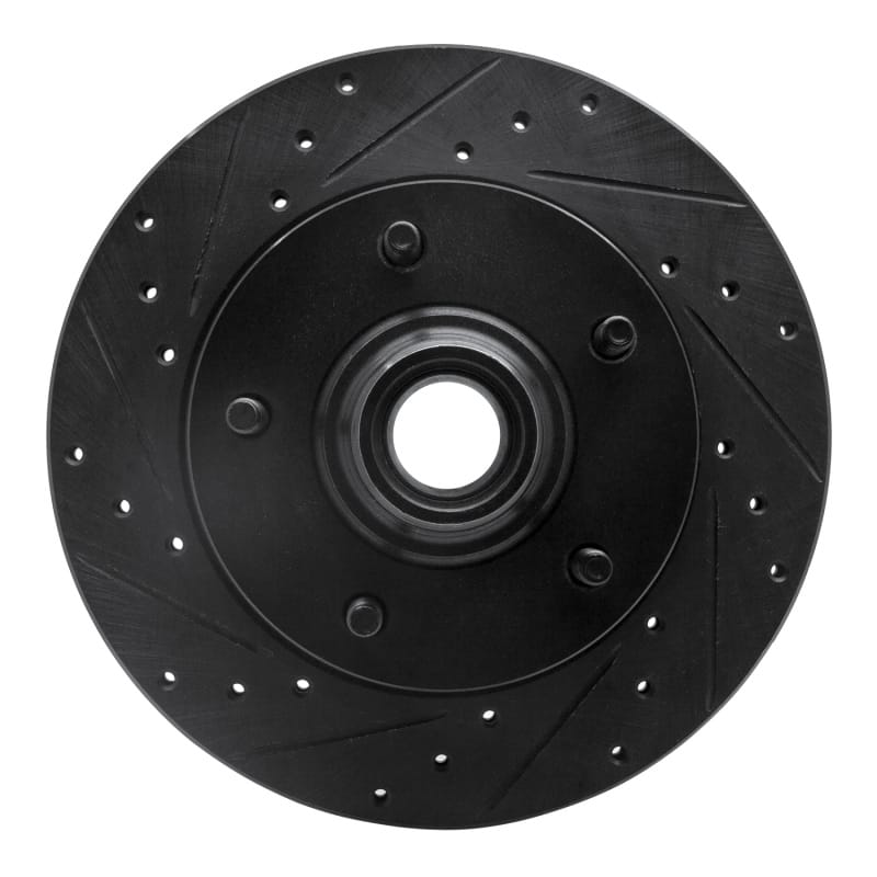 R1 Concepts — R1 94-03 Ford E-150 Econoline Front Left Drilled & Slotted Black Brake Rotor
R1 Brake Rotor Drill