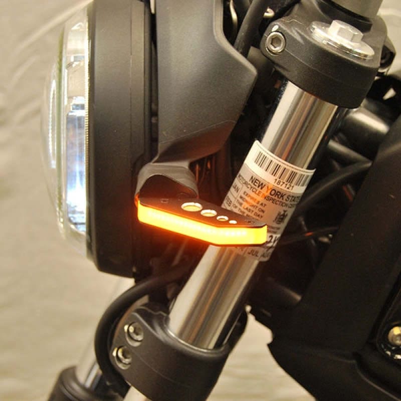 New Rage Cycles — New Rage Cycles 15+ Ducati Scrambler Cafe Racer/Sixty2/Desert Sled Front Turn Signals w/Load EQ
