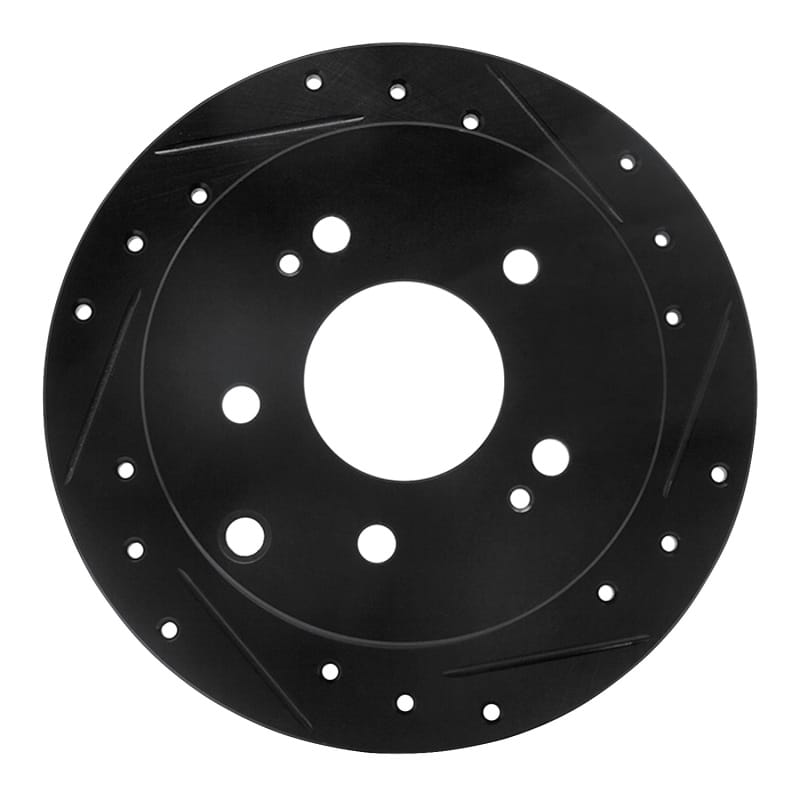 R1 Concepts — R1 04-12 Mitsubishi Eclipse Rear Right Drilled & Slotted Black Brake Rotor
R1 Brake Rotor Drill