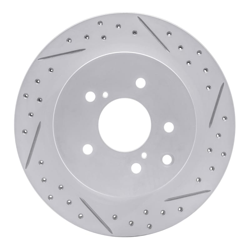 R1 Concepts — R1 89-96 Nissan 300ZX Turbo Rear Right Drilled & Slotted Geo-Carbon Rotor