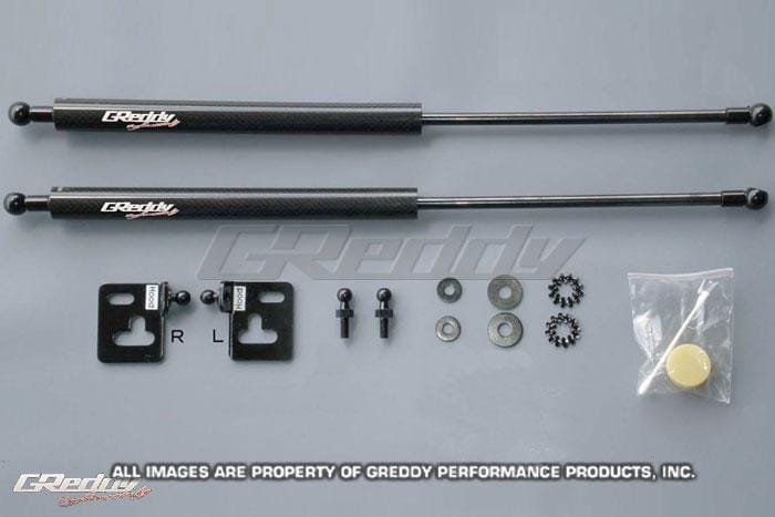 GReddy — GReddy 05-07 Subaru WRX/STi Engine Hood Lifter Kit (Designed for OEM weight hoods.)