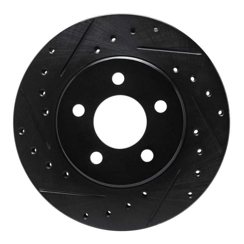R1 Concepts — R1 96-00 Chrysler Town & Country Front Left Drilled & Slotted Black Brake Rotor
R1 Brake Rotor Drill