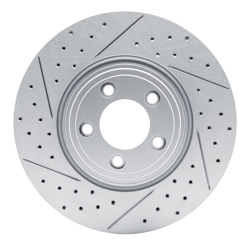 R1 Concepts — R1 06-10 Jaguar Xk Front Left Drilled & Slotted Geo-Carbon Rotor