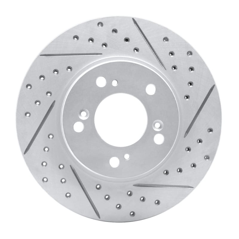 R1 Concepts — R1 91-01 Acura Rl Front Right Drilled & Slotted Geo-Carbon Rotor
