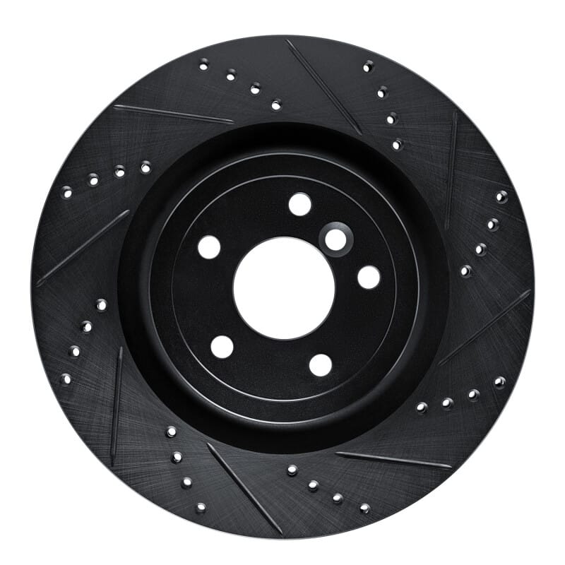 R1 Concepts — R1 16-24 Jaguar XF Rear Right Drilled & Slotted Black Brake Rotor
R1 Brake Rotor Drill